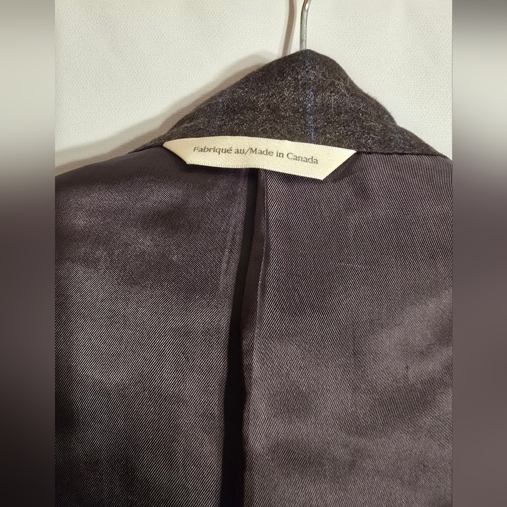 SAMUELSOHN MEN'S SUIT PINSTRIPES BROWN/BLUE 100% WOOL SIZE 46R - Picture 13 of 13